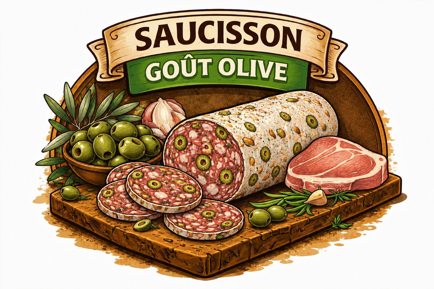 saucisson olives