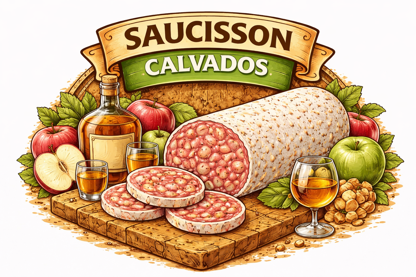 Saucisson au Calvados 150g