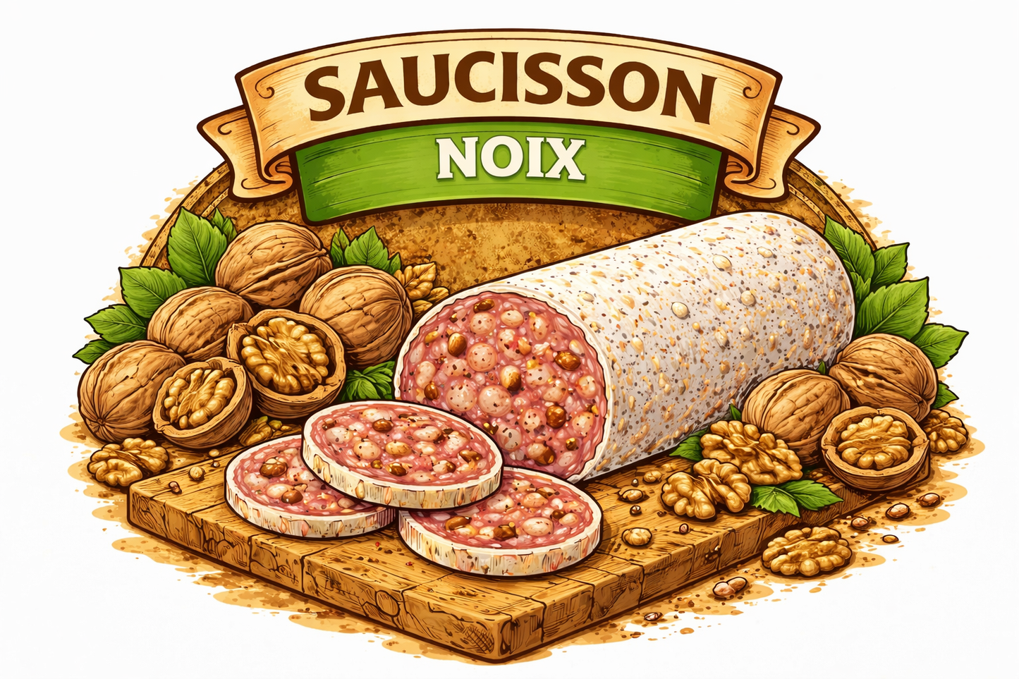 Saucisson aux noix 150g