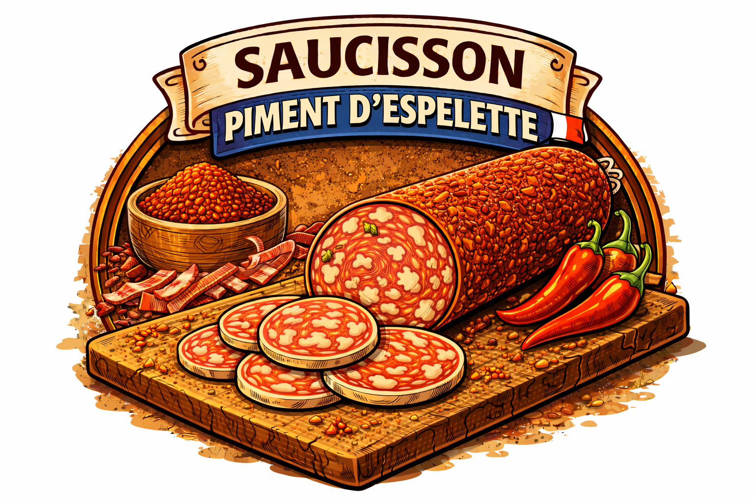 Saucisson piment d'espelette 150g