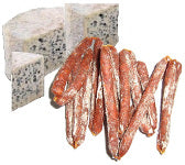 Saucisson cocktail bleu 10g
