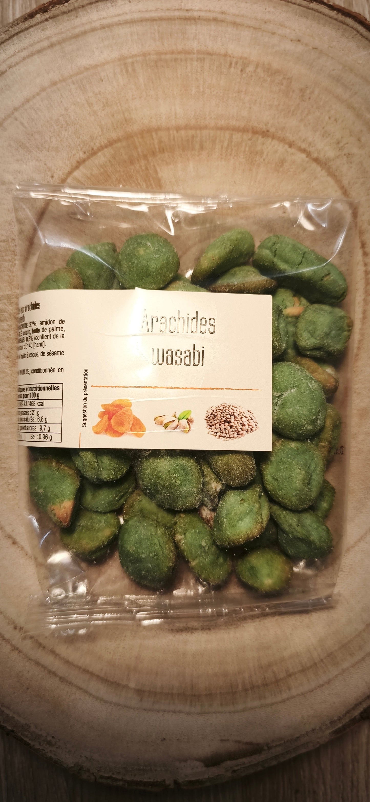 cacahuètes wasabi paquet 130g