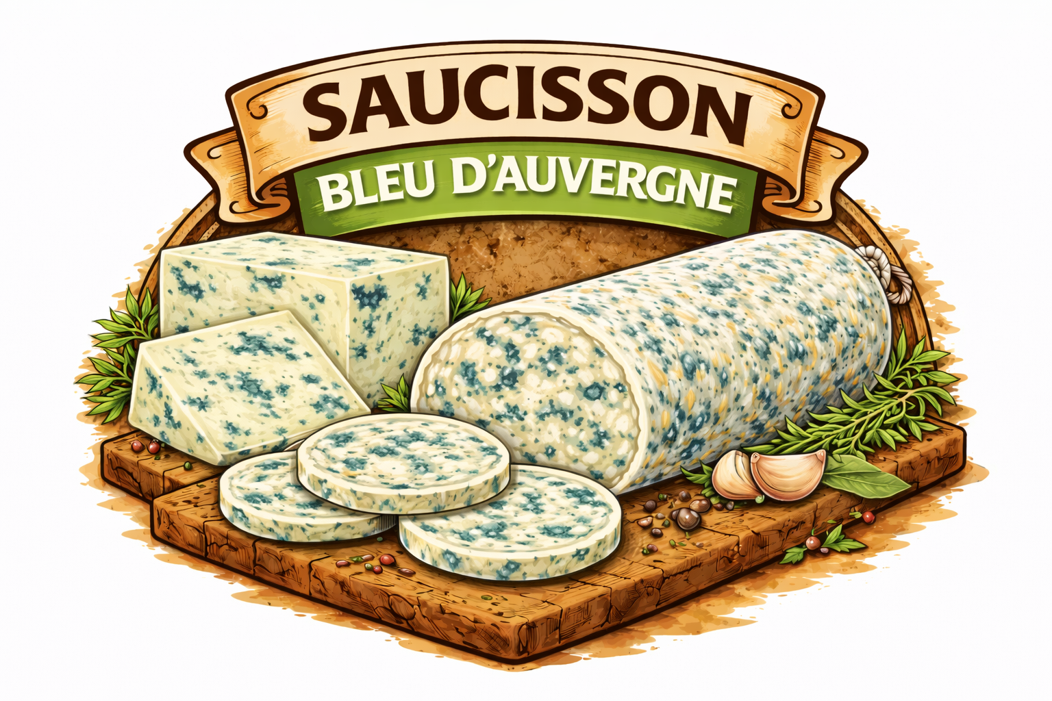 Saucisson bleu d'auvergne 150g