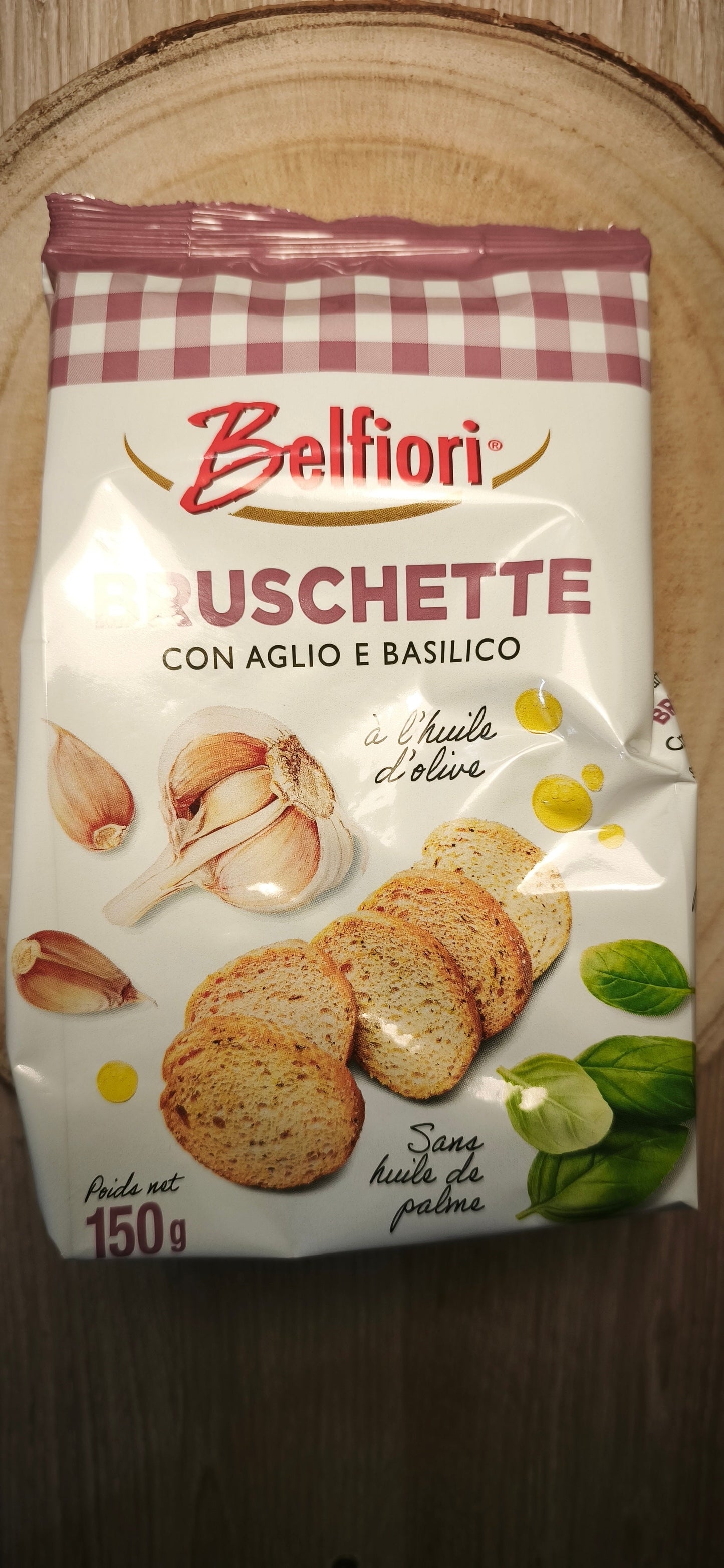 Bruschetta ail et basilic 150g
