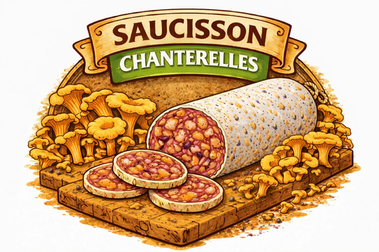 Saucisson aux chanterelles 150g