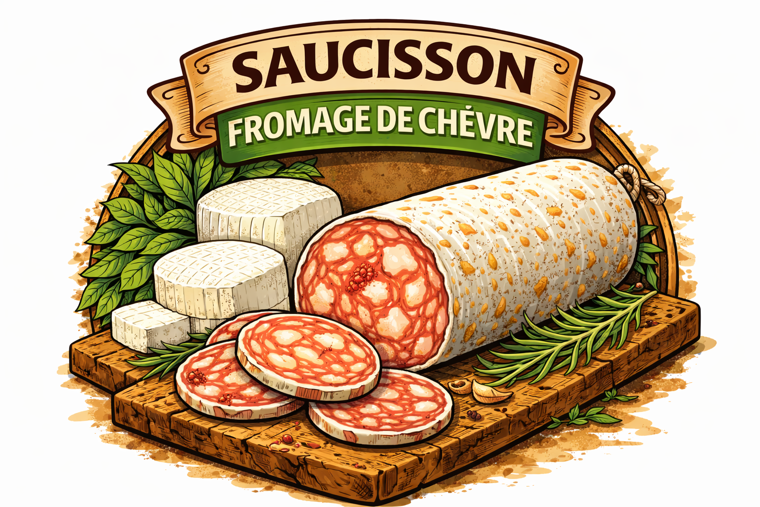 saucisson fromage chèvre 150g