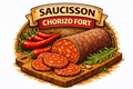 Chorizo fort pur porc 150g