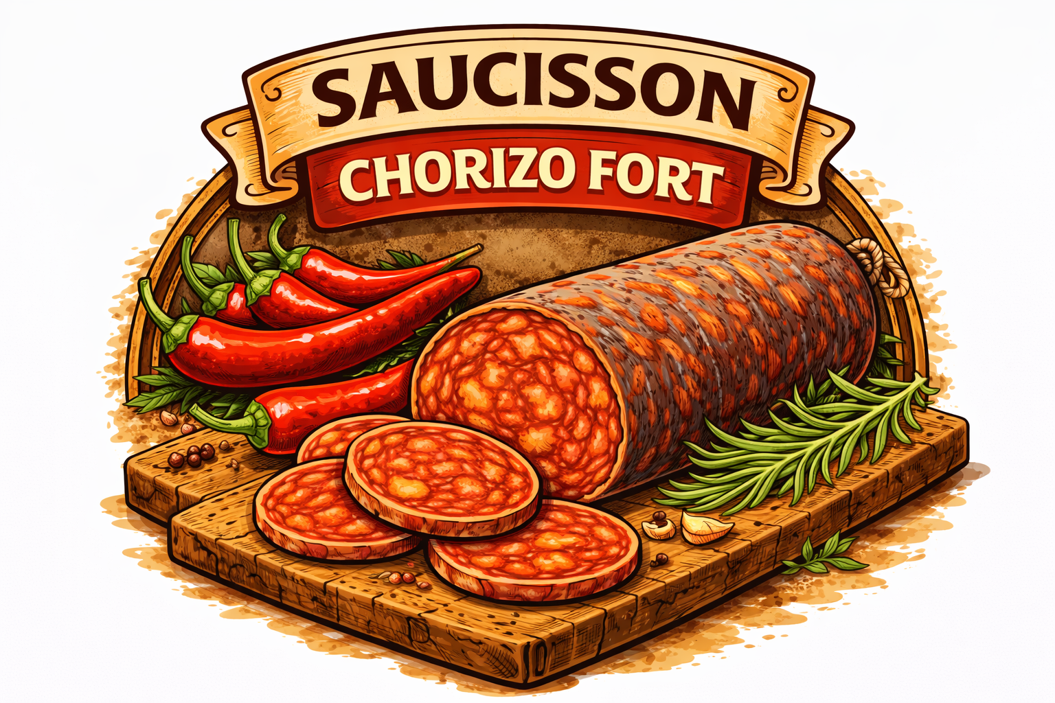 Chorizo fort pur porc 150g