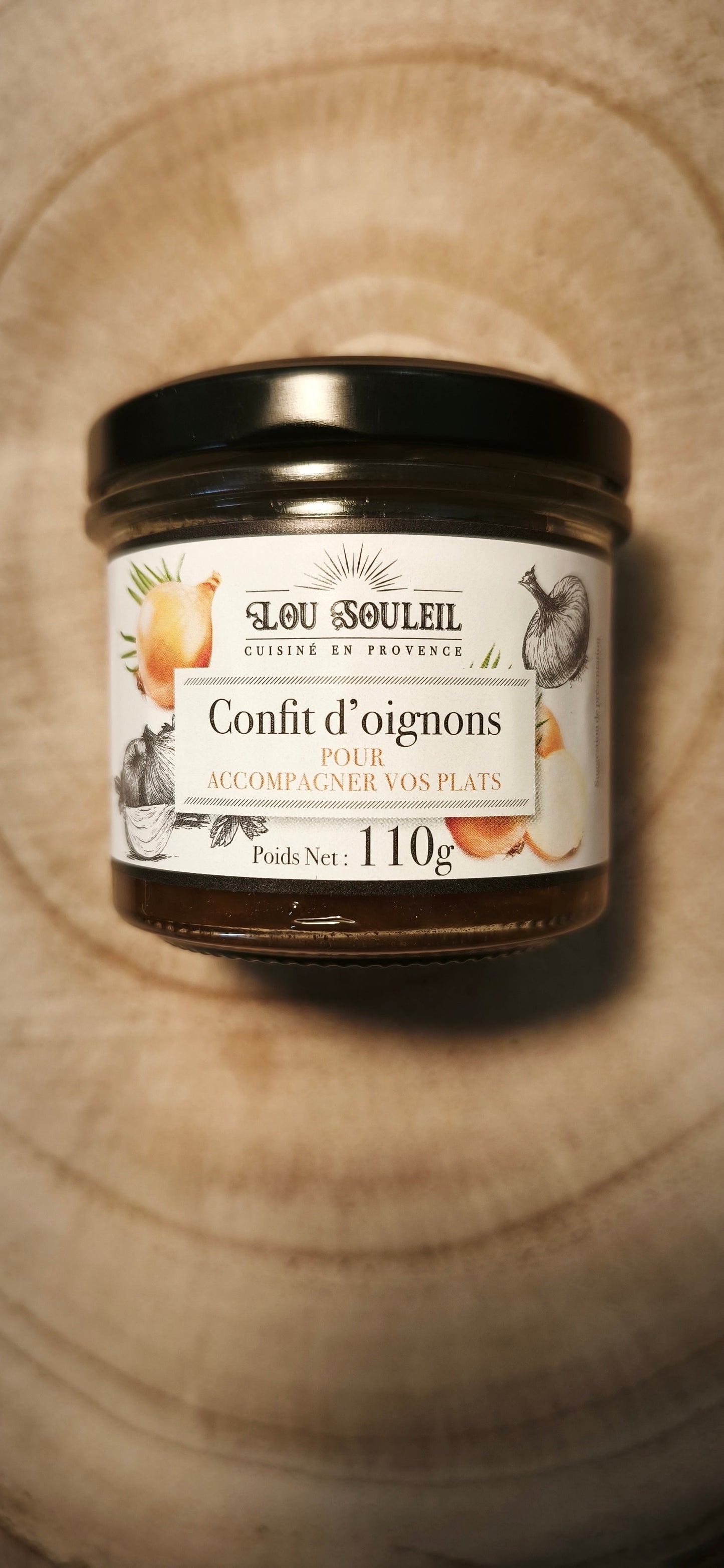 Confit d'oignons France bocal 110g