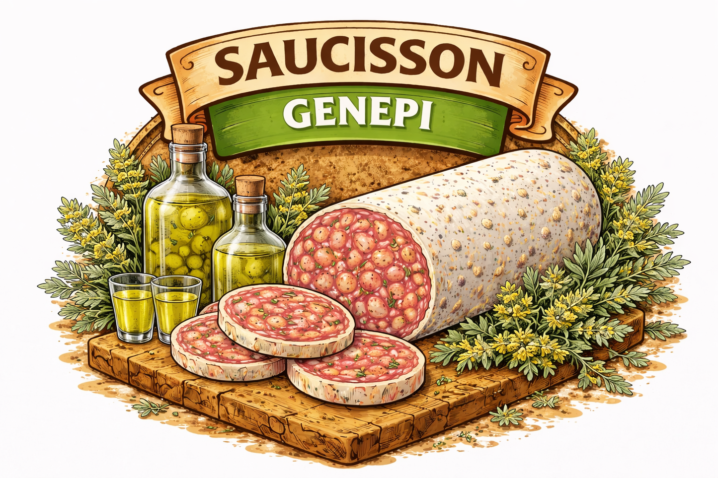 saucisson Génépi 150g