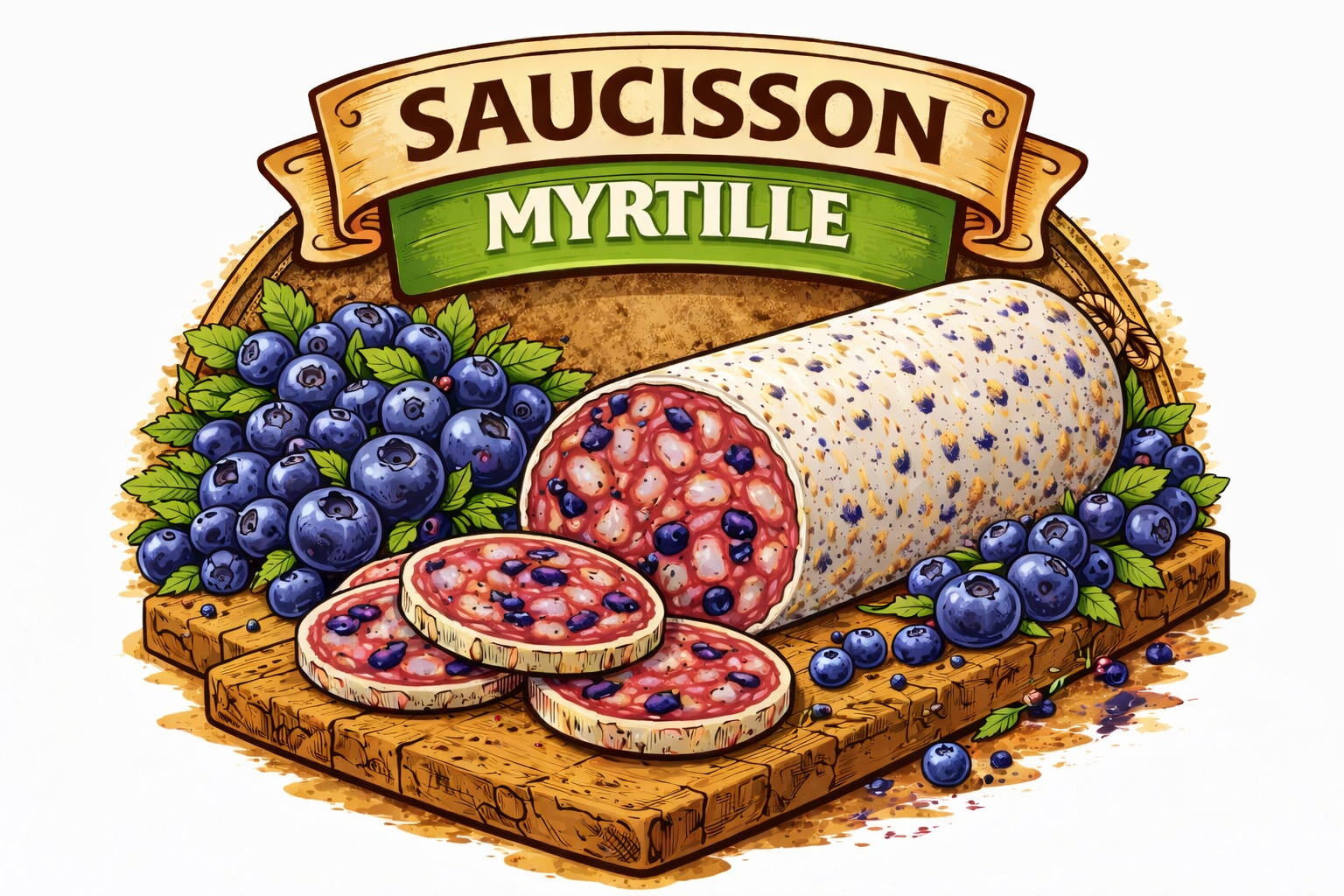 saucisson myrtilles 150g