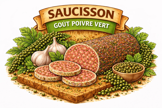 Saucisson poivre vert 150g