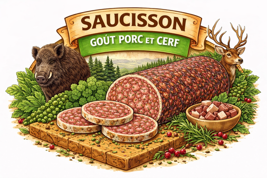 Saucisson porc et cerf 150g