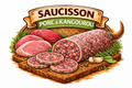 Saucisson porc et kangourou 150g