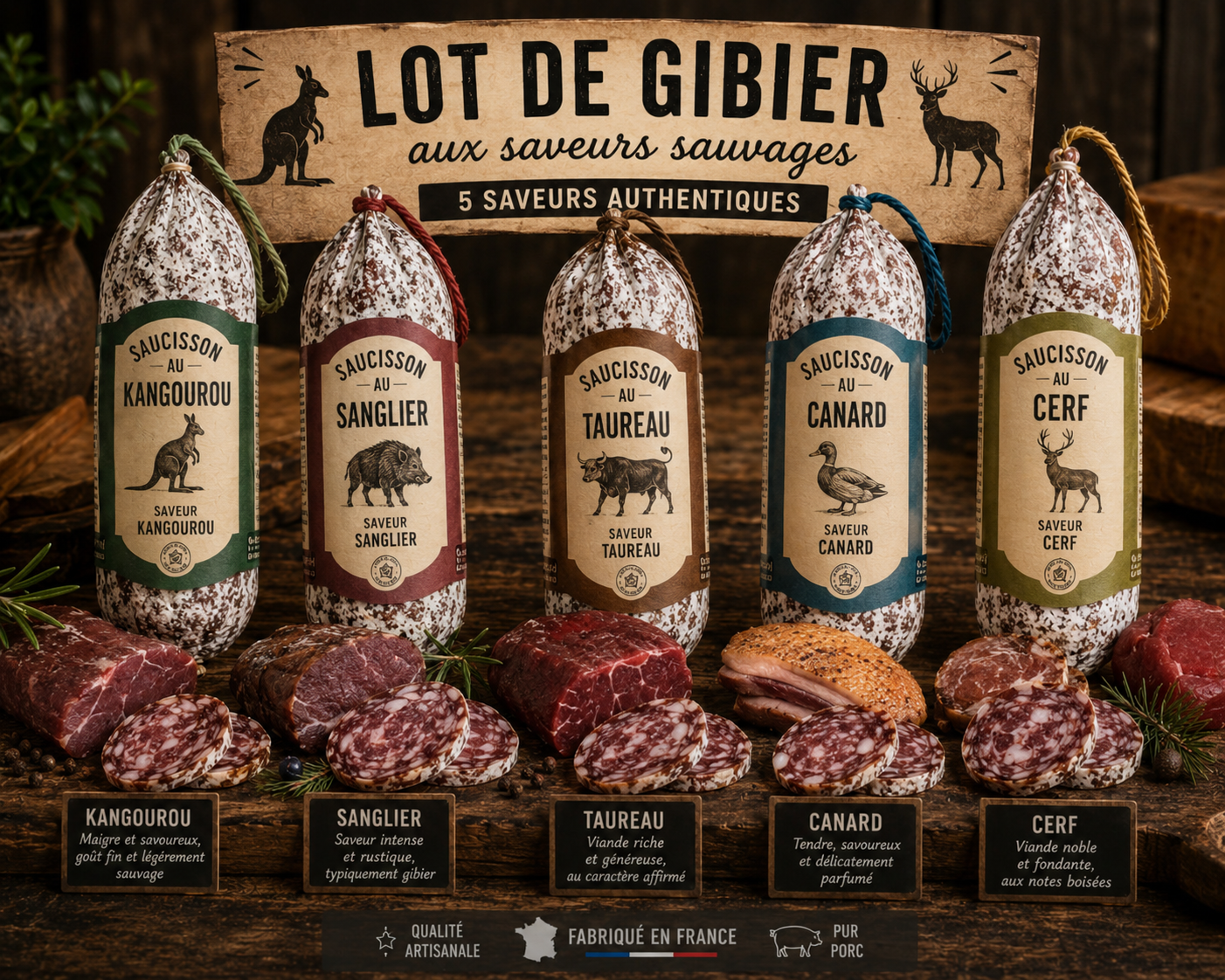 Lot special gibier